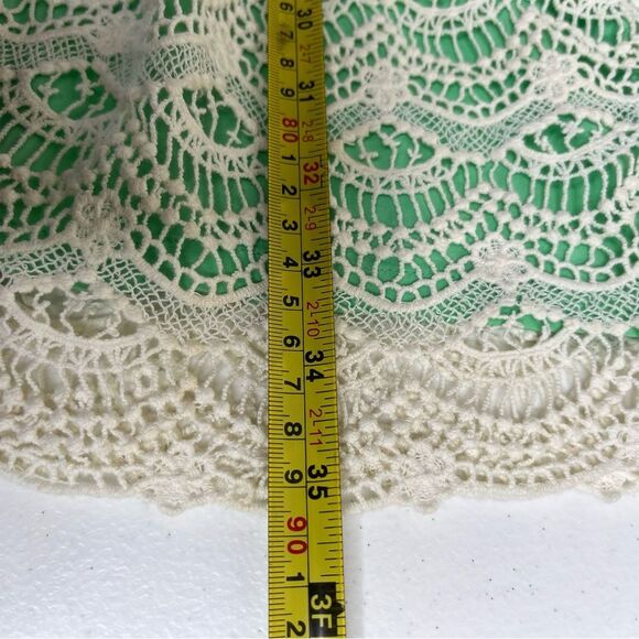 Southern Tide Sawyer Lace Sheath Dress Starboard Green Cream Sleeveless Women 4 - Picture 14 of 15